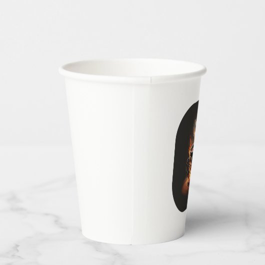 Feuriger Weihnachtskaffee mit Herzklopfkunst Pappbecher (Rechts)