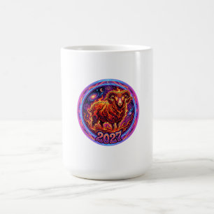 Feuriger Widder-Zodiak-Widder 2027 Kaffeetasse