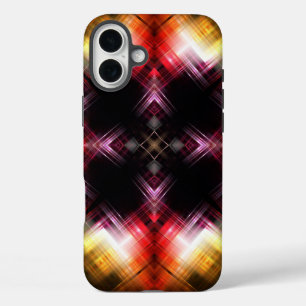 Feuriges abstraktes Prisma mit strahlendem Rot- un iPhone 16 Plus Hülle