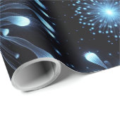 Feuriges Feuerwerk Geschenkpapier (Rolleneckpunkt)