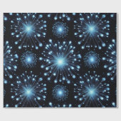 Feuriges Feuerwerk Geschenkpapier (Flach)