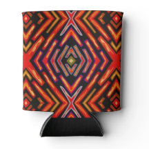 Feuriges Flammenrot Orange Schwarz