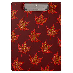 Feuriges Herbstblatt Klemmbrett