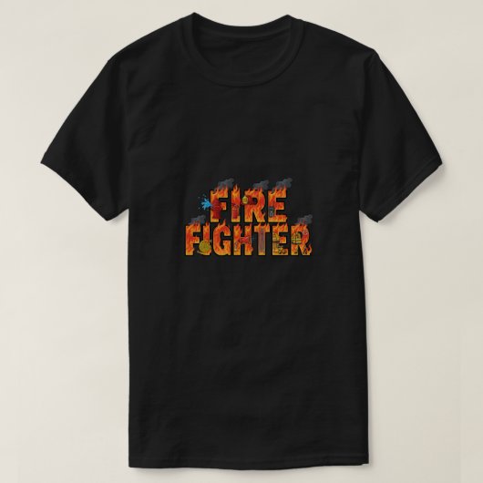 Feuriges, kühnes und dynamisches Feuerwehrmann-Dan T-Shirt (Design vorne)