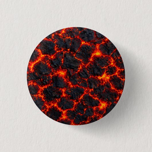 Feuriges Magmamuster Button (Vorderseite)