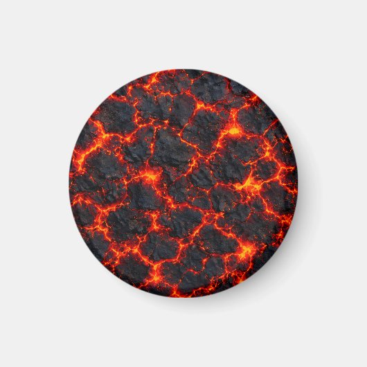 Feuriges Magmamuster Magnet (Vorne)