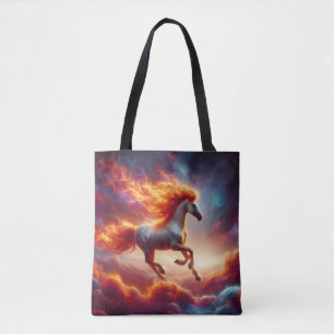 Feuriges Mähne-Pferd Tasche