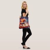 Feuriges Mähne-Pferd Tasche (Am Model)