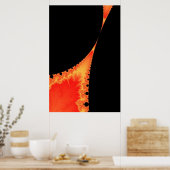 Feuriges Stalagmitenposter Poster (Küche)