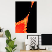 Feuriges Stalagmitenposter Poster (Heimbüro)