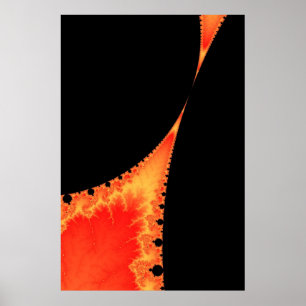 Feuriges Stalagmitenposter Poster