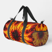 Feuriges Tie Dye Burst Weekender Kit Duffle Bag (Rechte Ecke)