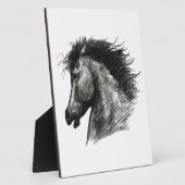 Feuriges Wildpferd Fotoplatte (Seite)