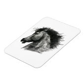 Feuriges Wildpferd Magnet (Linke Seite)