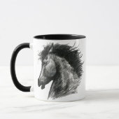 Feuriges Wildpferd Tasse (Links)