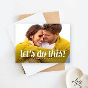 Feurlose Liebe Foto Save the Date Karte