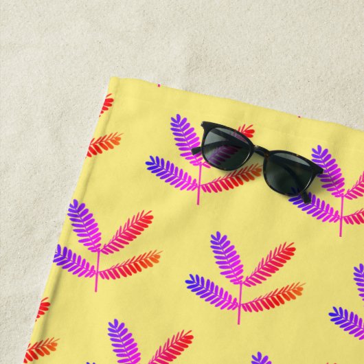 Fever Tree Blätter Pattern Beach Handtuch (Beispiel)