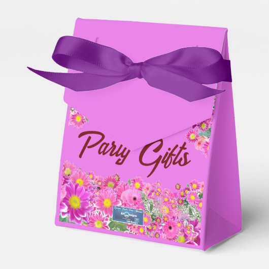 Fevor Box Bow (Pink Blume Mix) RFPMDesign ©️ 2024 Geschenkschachtel (Vorderseite)