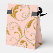 Fevor Box Glam Old Hollywood Regency Black Krawatt Geschenkschachtel (Rückseite)