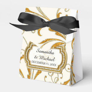 Fevor Box Glam Old Hollywood Regency Black Krawatt Geschenkschachtel