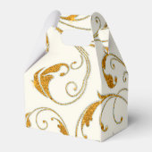 Fevor Box Glam Old Hollywood Regency Black Krawatt Geschenkschachtel (Rückseite)