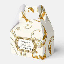 Fevor Box Glam Old Hollywood Regency Black Krawatt Geschenkschachtel