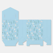 "Fevor Box - Light Blue Winter Ornament Geschenkbo Geschenkschachtel (Ungefaltet)