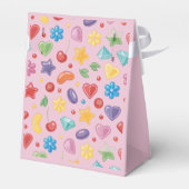 "Fevor Box - Pink Candy & Star Pattern Geschenkbox Geschenkschachtel (Rückseite)