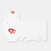 Fevor Box Red Hearts Geschenkschachtel (Ungefaltet)