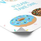 Fevor Sign - Blue Donut Sprinkle Duschgel Tafelsch Poster (Ecke)
