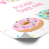 Fevor Sign - Pink Donut Sprinkle Duschgel Zeichen Poster (Ecke)