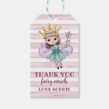 Fevor-Tag Fairy Princess Pink Birthday