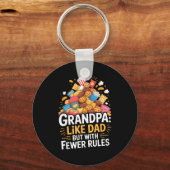 Fewer Rules Funny Grandpa Schlüsselanhänger (Vorderseite)