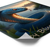 Fey Blue Mamba Poster (Ecke)