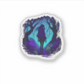 Fey Gothic Emo Goblincore Aesthetic  Forest Graphi Aufkleber (Vorderseite)