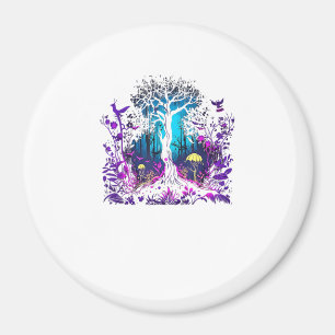 Fey Gothic Emo Goblincore Ästhetik Wald Graphi Magnet
