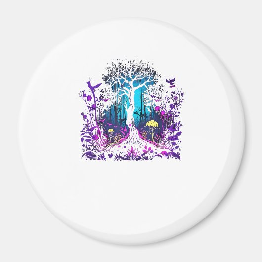 Fey Gothic Emo Goblincore Ästhetik Wald Graphi Magnet (Vorne)