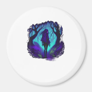 Fey Gothic Emo Goblincore Ästhetik Wald Graphi Magnet
