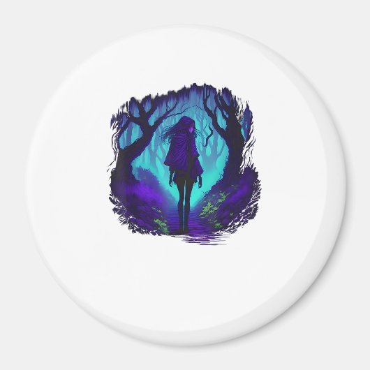 Fey Gothic Emo Goblincore Ästhetik Wald Graphi Magnet (Vorne)