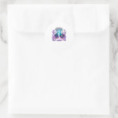 Fey Gothic Emo Goblincore Ästhetik Wald Graphi Runder Aufkleber (Tasche)