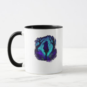 Fey Gothic Emo Goblincore Ästhetik Wald Graphi Tasse