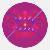 feynman diagram diagramm runder aufkleber (Vorderseite)
