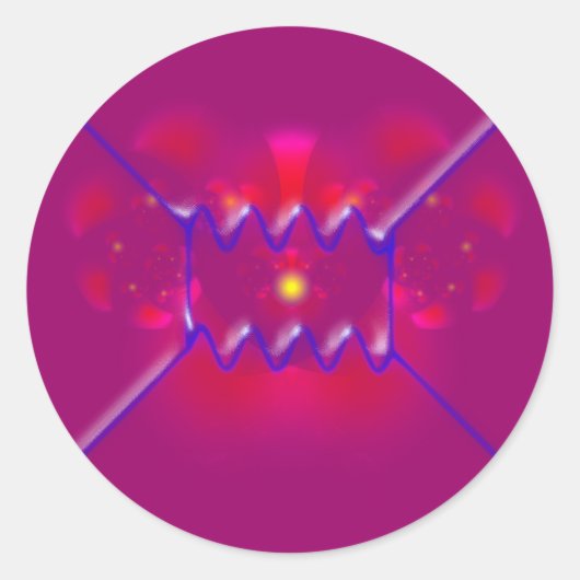 feynman diagram diagramm runder aufkleber (Vorderseite)