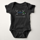 Feynman Diagramm Physik Gleichung Wissenschaftler Baby Strampler (Vorderseite)