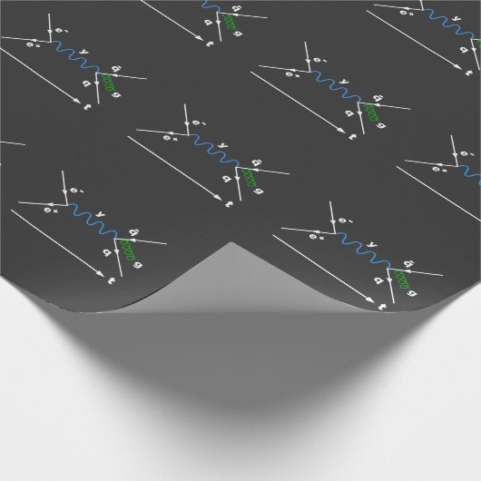 Feynman Diagramm Physik Gleichung Wissenschaftler Geschenkpapier (Ecke)