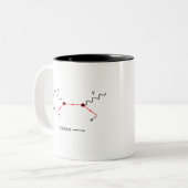 Feynman-Diagramm-Physik Zweifarbige Tasse (Vorderseite Links)