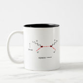 Feynman-Diagramm-Physik Zweifarbige Tasse (Links)