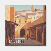 Fez Marokko Reisen Magnet (Vorne)