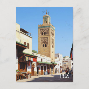 Fez Marokko Reisen Postkarte