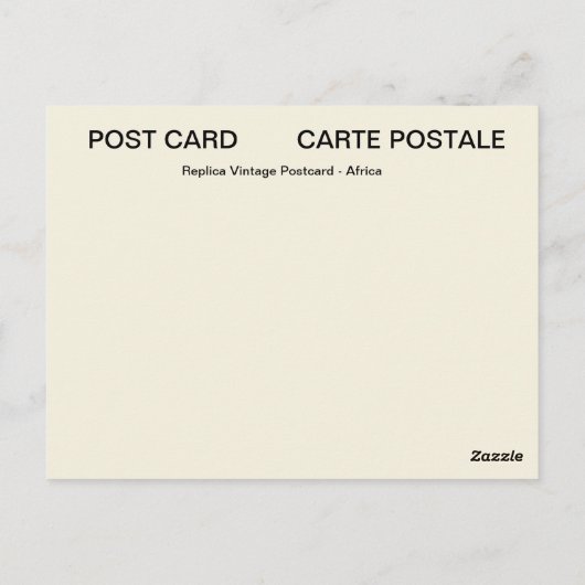 Fez Postkarte (Rückseite)